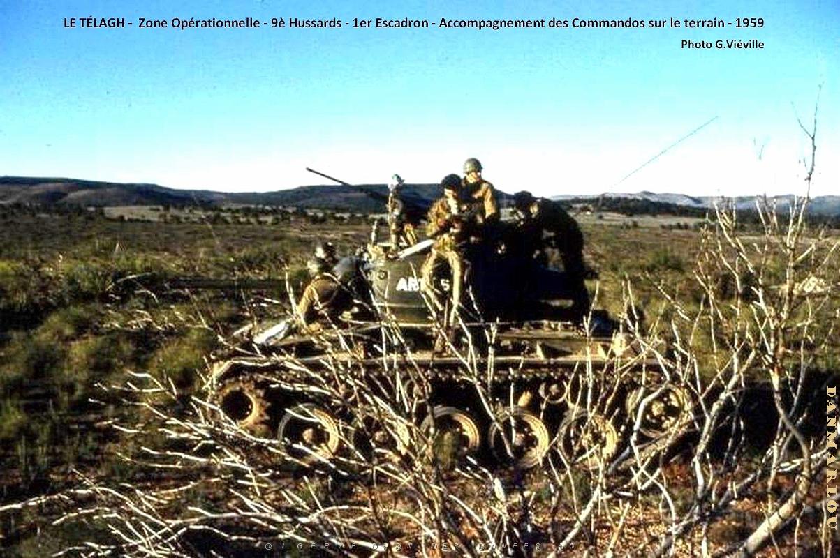 Le Telagh - Zone operationnelle - Transport des Commandos - 1959 .jpg